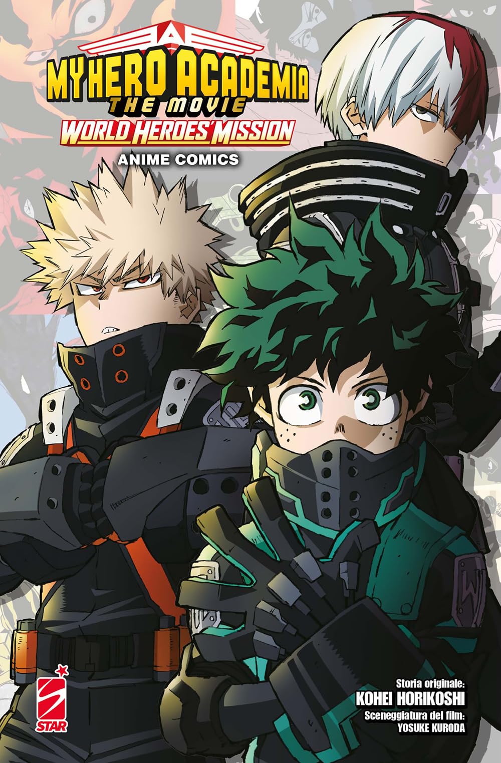 World heroes' mission. My Hero Academia. The movie. Anime comics Manga