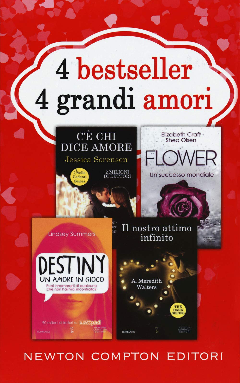 Grandi amori: C'è chi dice amore-Flower-Destiny. Un amore in gioco-Il nostro attimo infinito Contemporary literature Books
