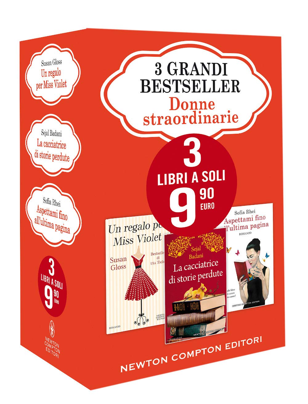 3 grandi bestseller. Donne straordinarie: Un regalo per Miss Violet-La cacciatrice di storie perdute-Aspettami fino all'ultima pagina Contemporary literature Books