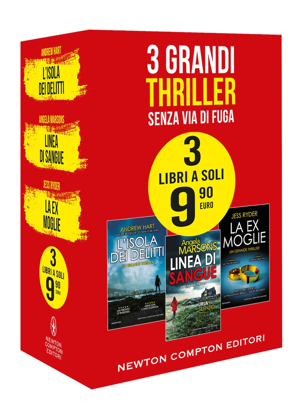 3 grandi thriller. Senza via di fuga: L'isola dei delitti-Linea di sangue-La ex moglie Contemporary literature