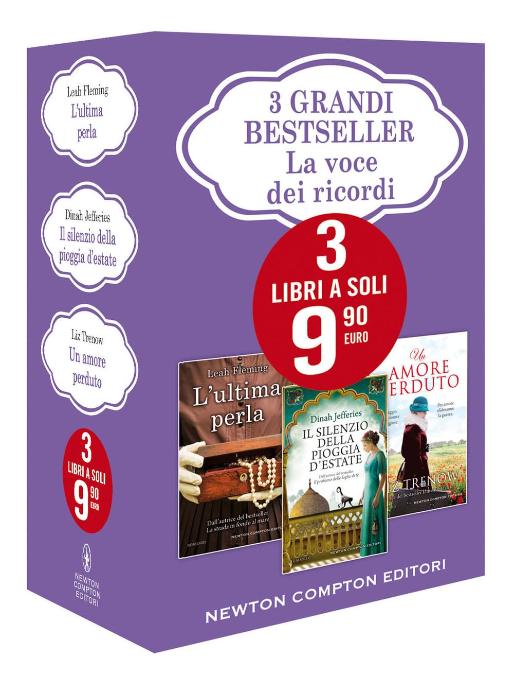 3 grandi bestseller. La voce dei ricordi: L'ultima perla-Un amore perduto-Il silenzio della pioggia d'estate Contemporary literature