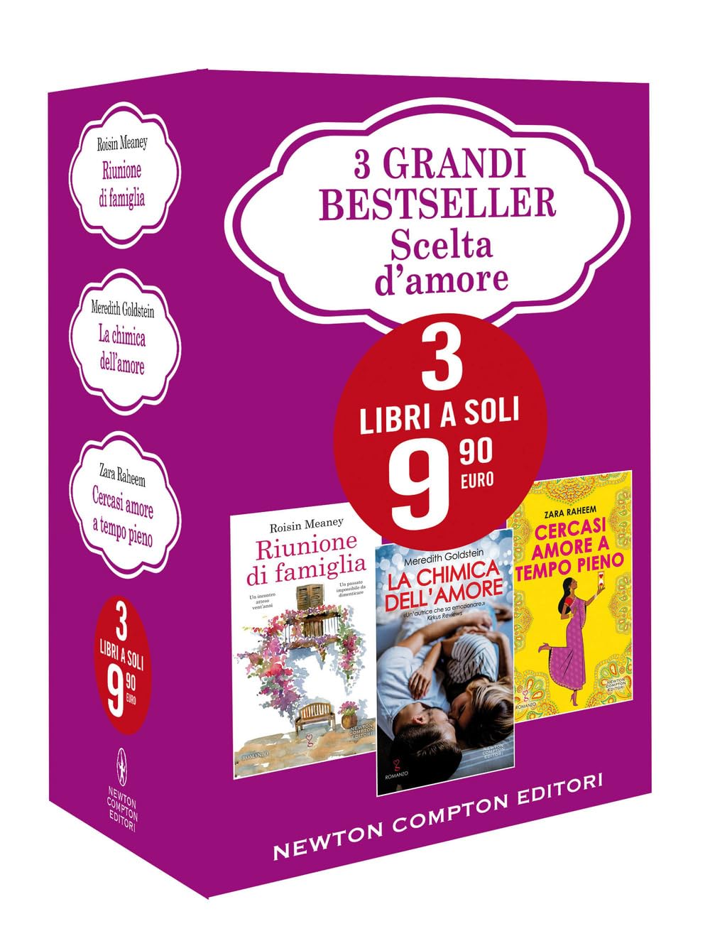 Scelta d'amore: Riunione di famiglia-La chimica dell'amore-Cercasi amore a tempo pieno Contemporary literature Books