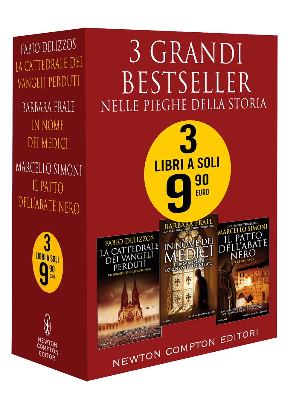 3 grandi bestseller. Nelle pieghe della storia: La cattedrale dei vangeli perduti-In nome dei Medici-Il patto dell'abate nero book