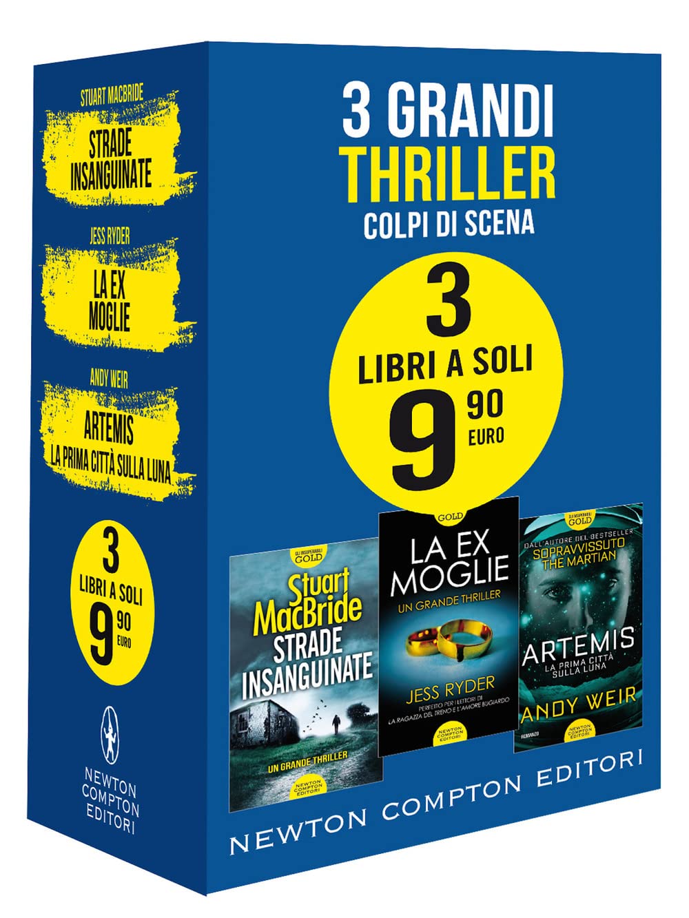 3 grandi thriller. Colpi di scena: Strade insanguinate-La ex moglie-Artemis. La prima città sulla luna book