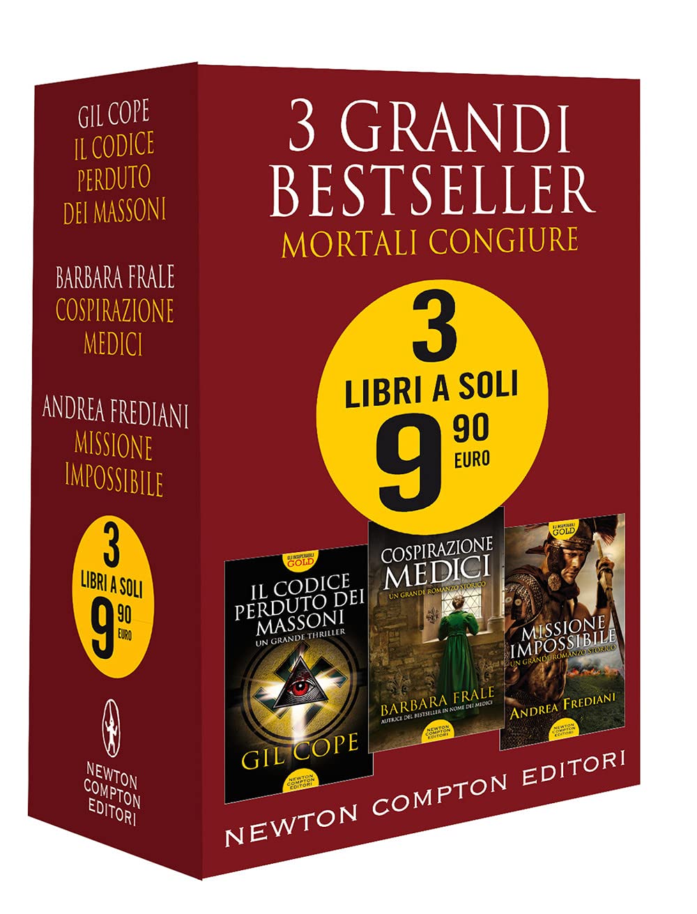 3 grandi bestseller. Mortali congiure: Il codice perduto dei massoni-Cospirazione Medici-Missione impossibile book