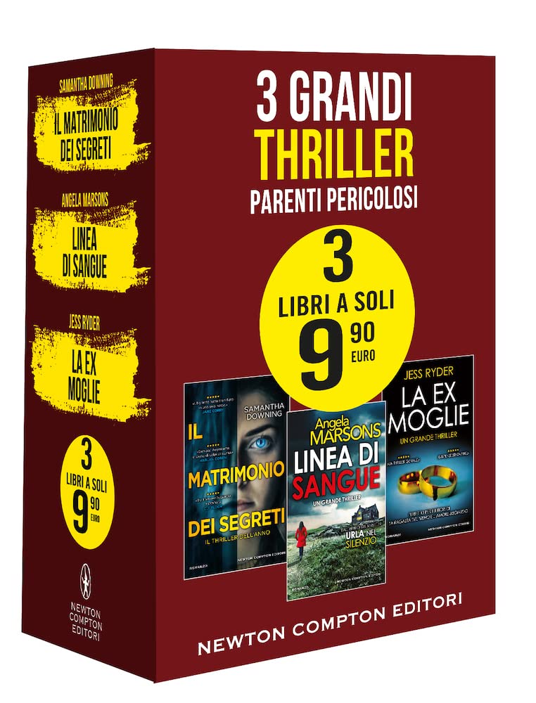 3 grandi thriller. Parenti pericolosi: Il matrimonio dei segreti-Linea di sangue-La ex moglie book
