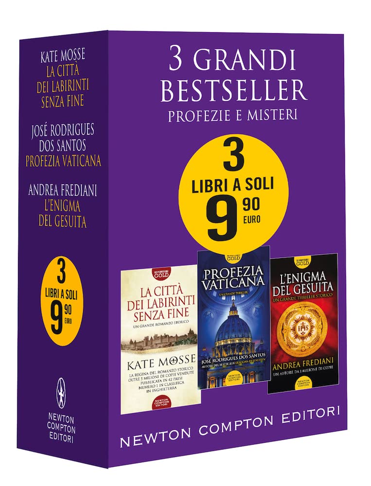 3 grandi bestseller. Profezie e misteri: La città dei labirinti senza fine-Profezia vaticana-L'enigma del gesuita book