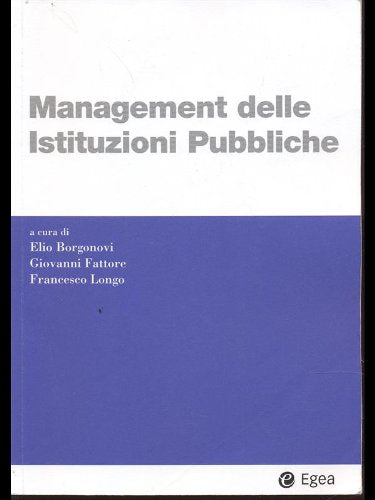 Management delle istituzioni pubbliche book