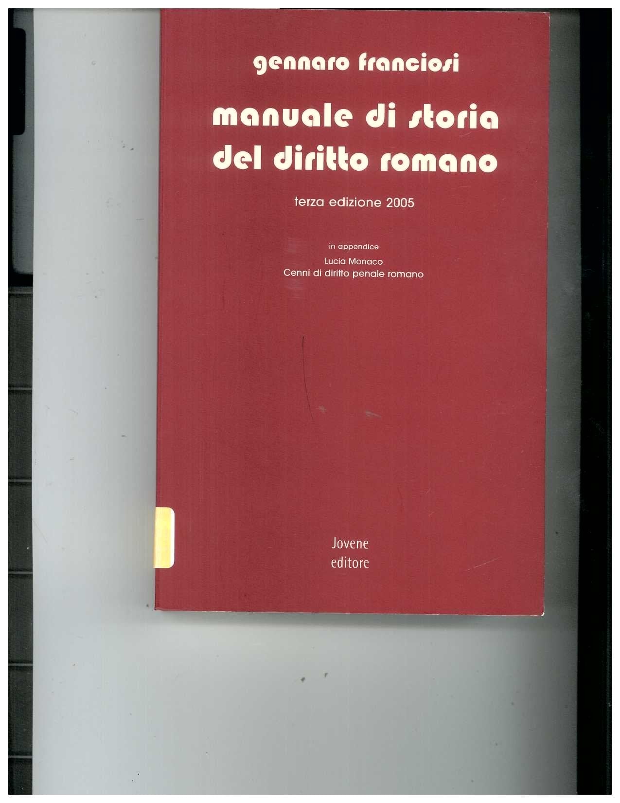 Manuale di storia del diritto romano book
