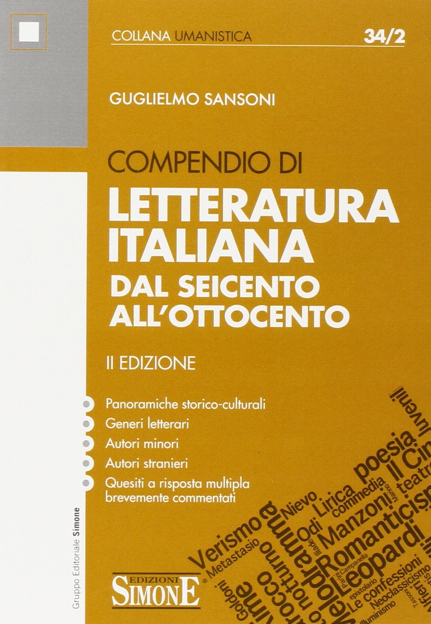 Compendio di letteratura italiana. Dal Seicento all'Ottocento book