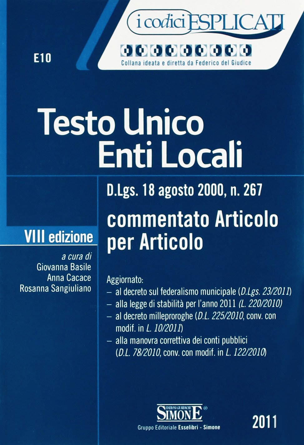 Testo Unico enti locali. Commentato articolo per articolo book