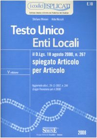 Testo Unico enti locali (I Codici Esplicati) Law