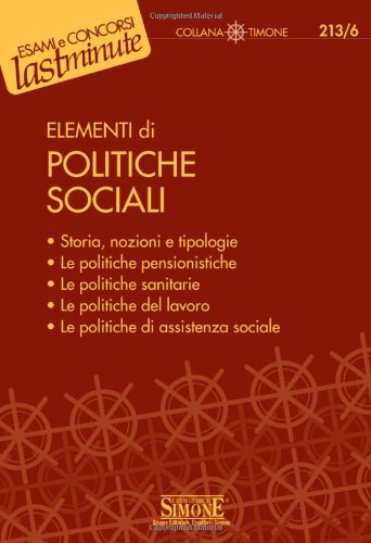 Elementi di politiche sociali book