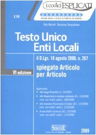 Testo unico enti locali spiegato articolo per articolo book