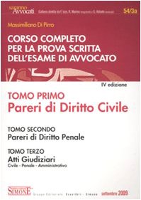 Corso completo per la prova scritta dell'esame di avvocato book