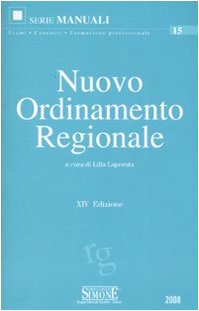 Nuovo ordinamento regionale book