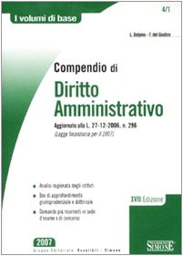 Compendio di diritto amministrativo book