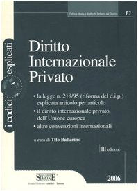 Diritto internazionale privato (I Codici Esplicati) Law