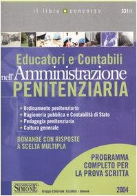 Educatori e contabili nell'amministrazione penitenziaria book