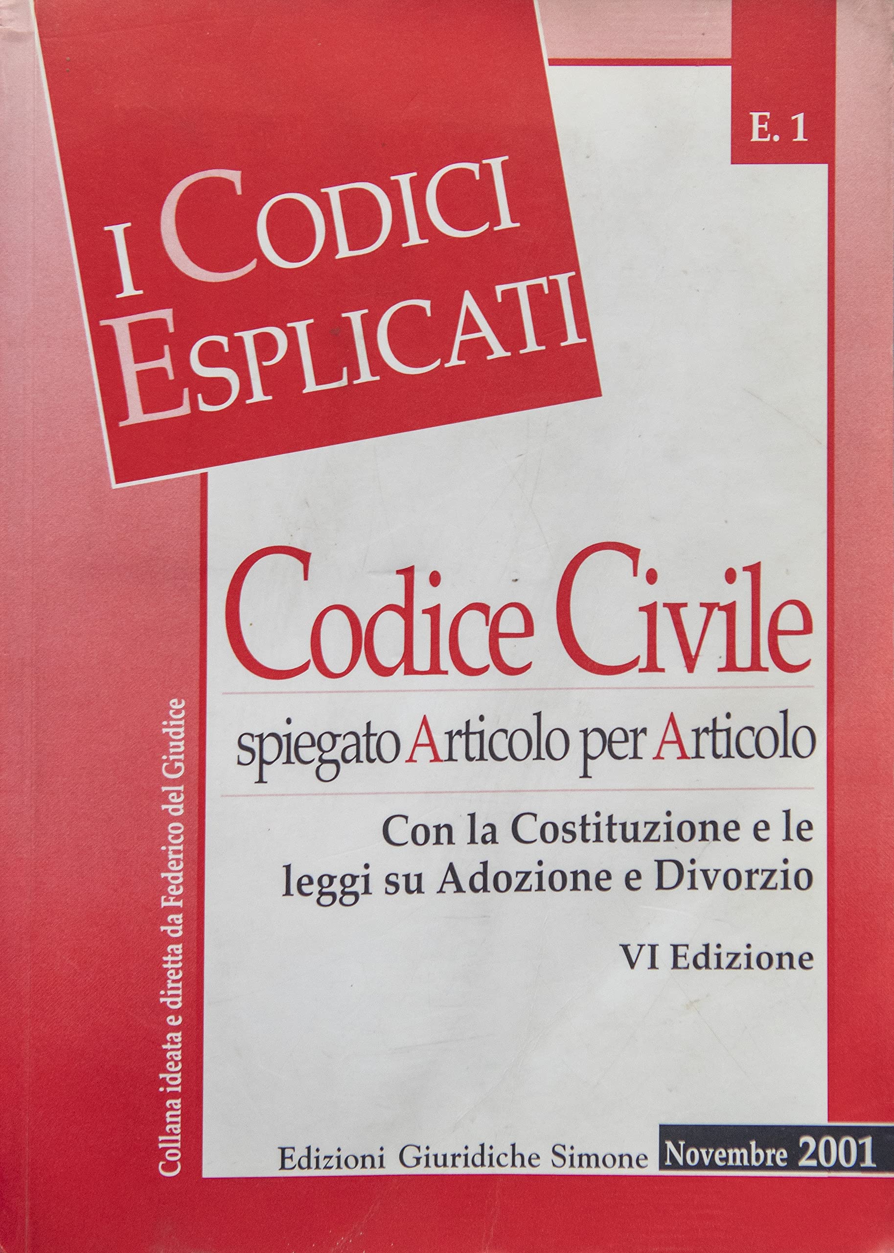 Codice civile spiegato articolo per articolo con la Costituzione e le leggi su adozioni e divorzi book