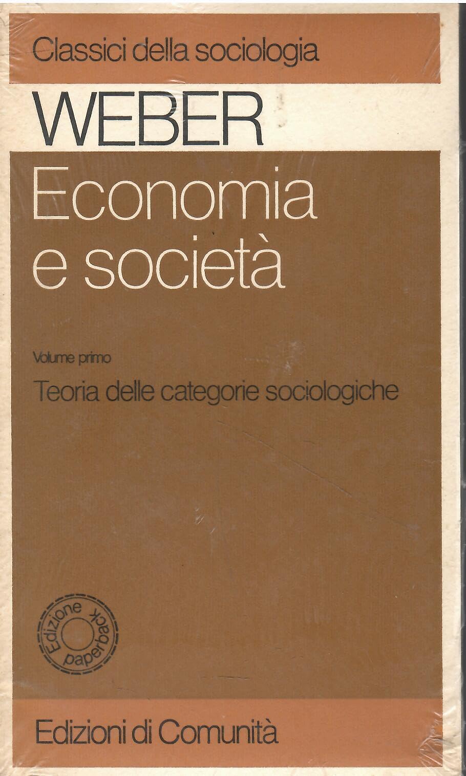 Economia e società. Teoria delle categorie sociologiche (Vol. 1) book