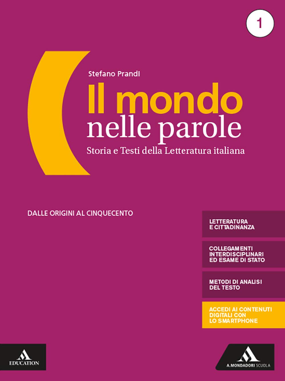 Il mondo nelle parole. Con Antologia della Divina Commedia, Tutte le mappe della letteratura e Il nuovo esame di Stato. Per il triennio dei Licei e ... e-book. Con espansione online.... (Vol. 1) Professional & Reference Books