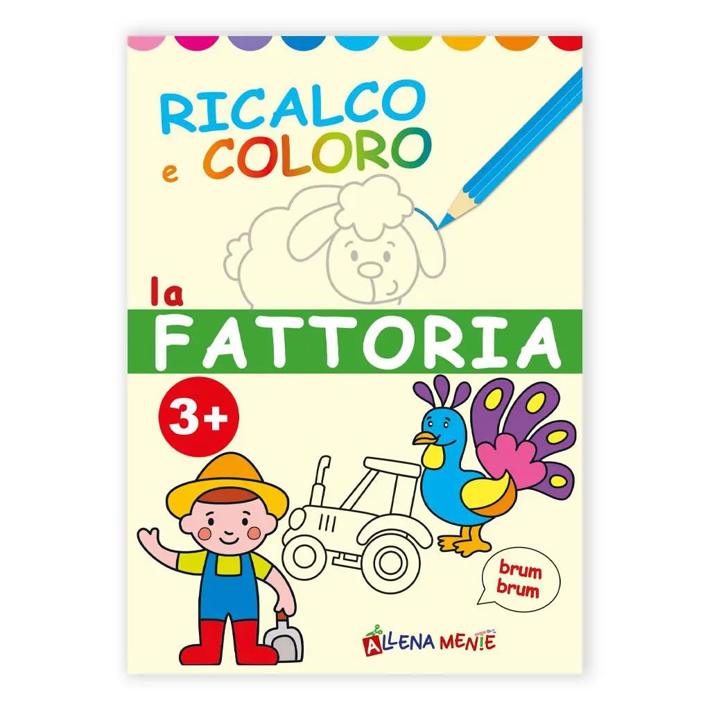 La fattoria. Ricalco e coloro. Ediz. illustrata book