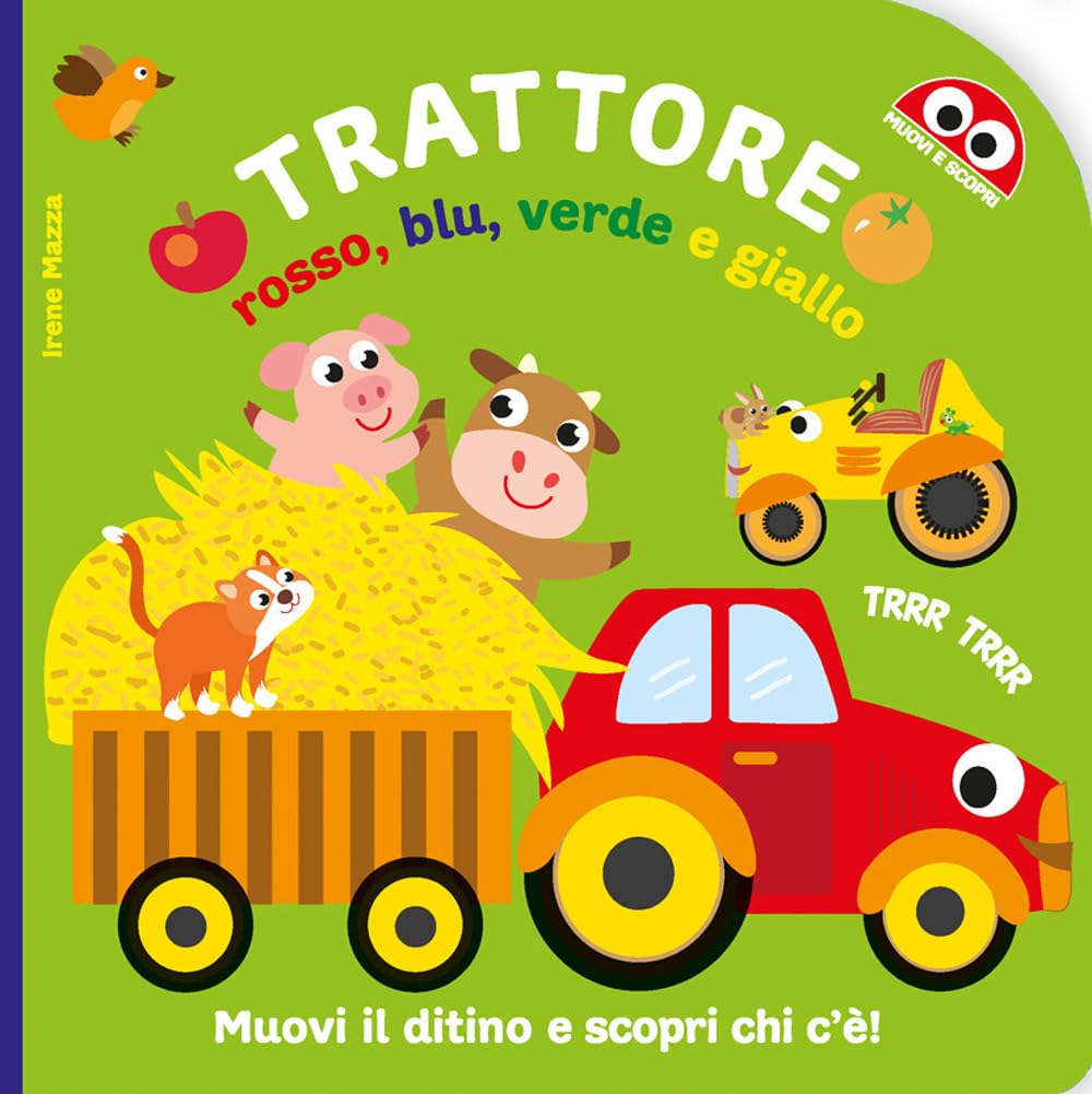 Trattore rosso, blu, verde e giallo. Ediz. illustrata book