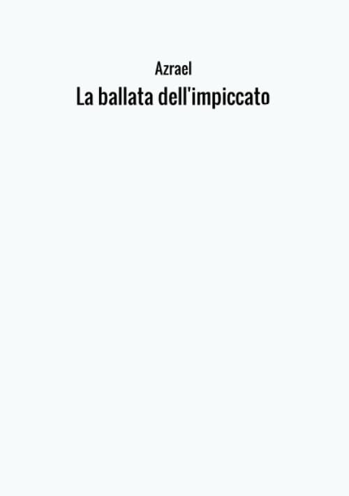 La ballata dell'impiccato Contemporary literature