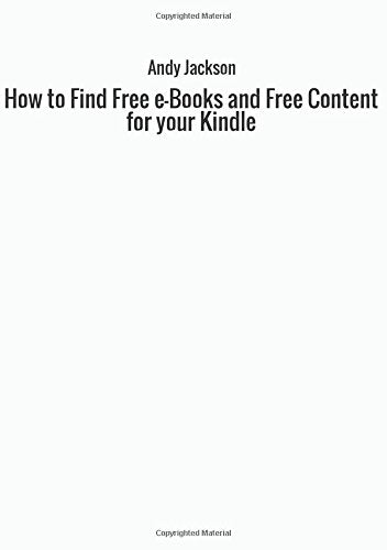 How to Find Free e-Books and Free Content for your Kindle Reference Books