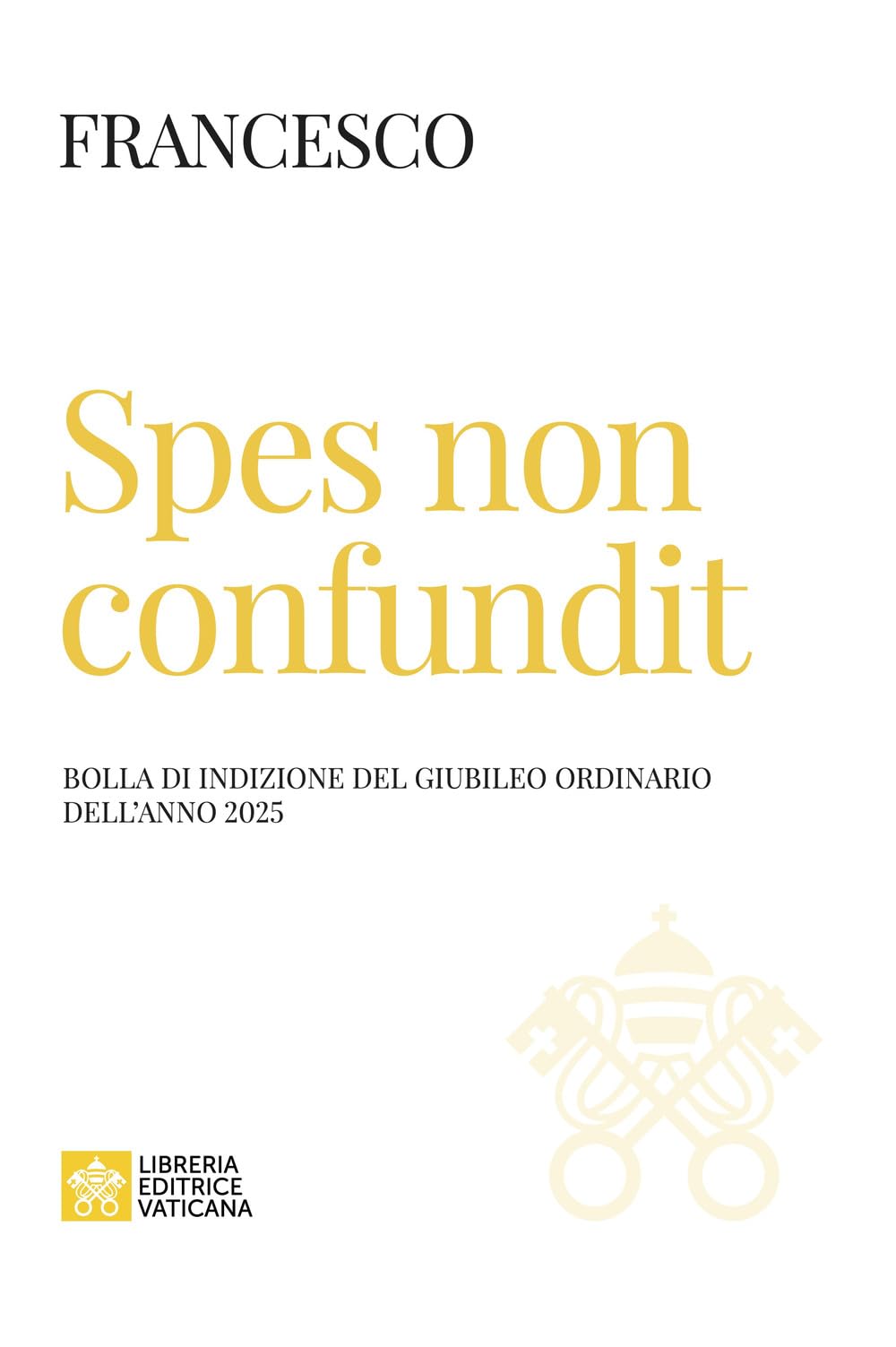 Spes non confundit. Bolla di indizione del Giubileo Ordinario dell'anno 2025 book