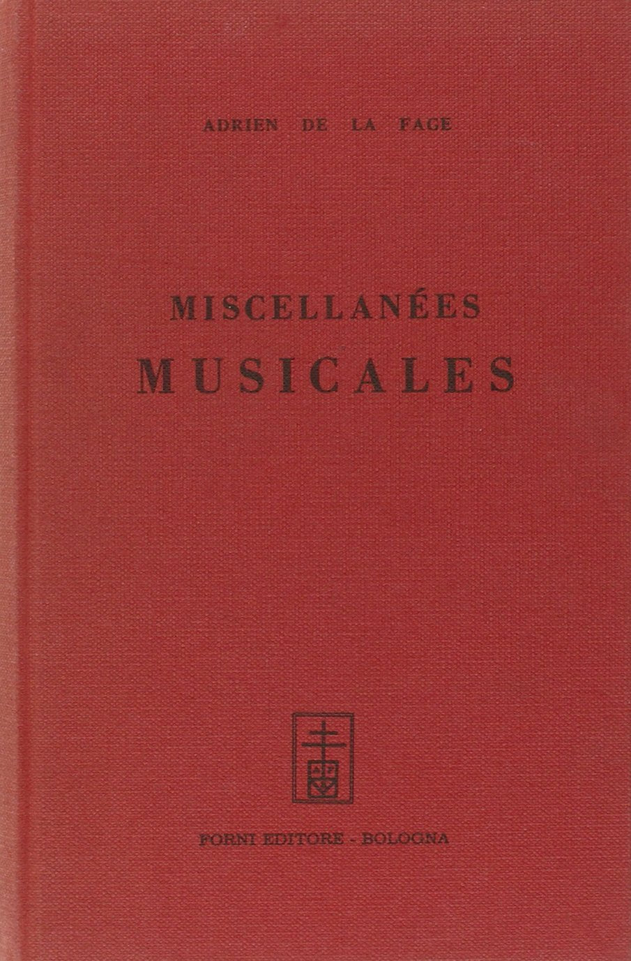 Miscellanées musicales (rist. anast. Parigi, 1844) (Bibliotheca musica Bononiensis) Arts & Music