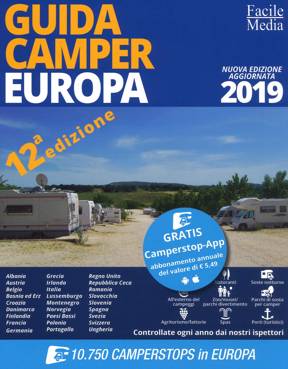 A.A.V.V. - Guida Camper Europa 2019. Con App (1 BOOKS) Leisure, Home & Garden