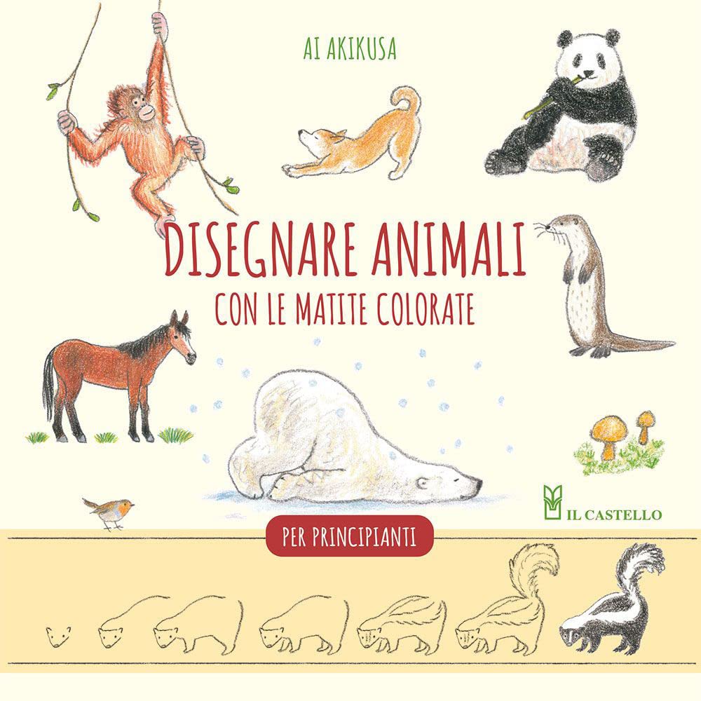 Disegnare animali con le matite colorate. Per principianti Film, Art & Culture