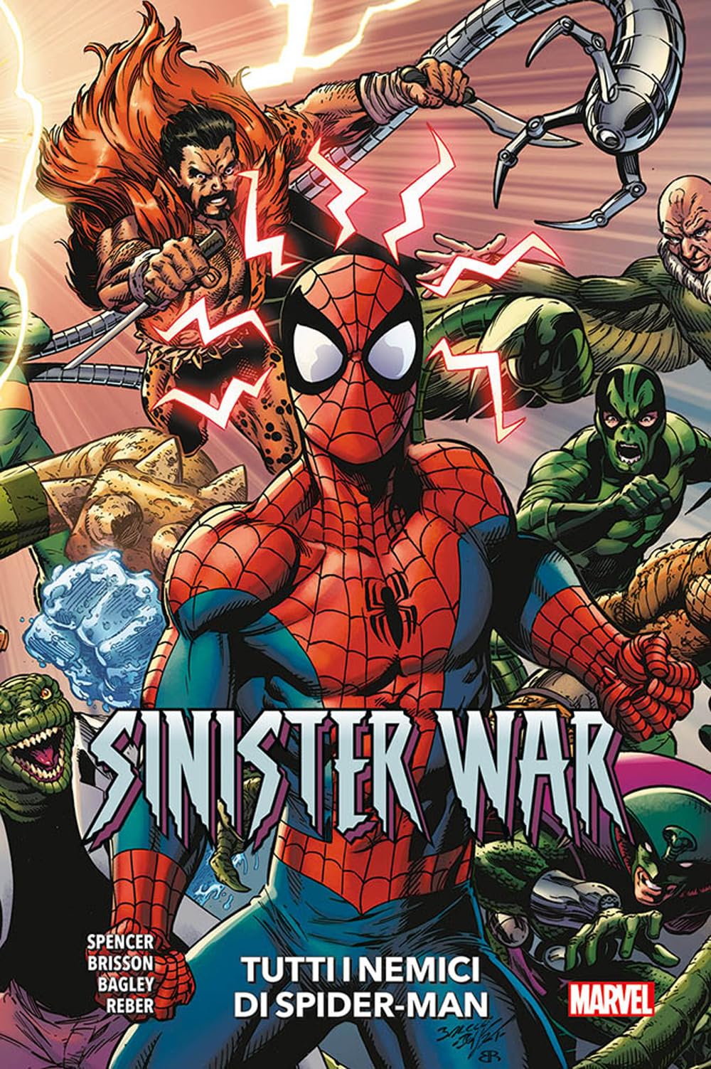Tutti i nemici di Spider-Man. Sinister war Manga