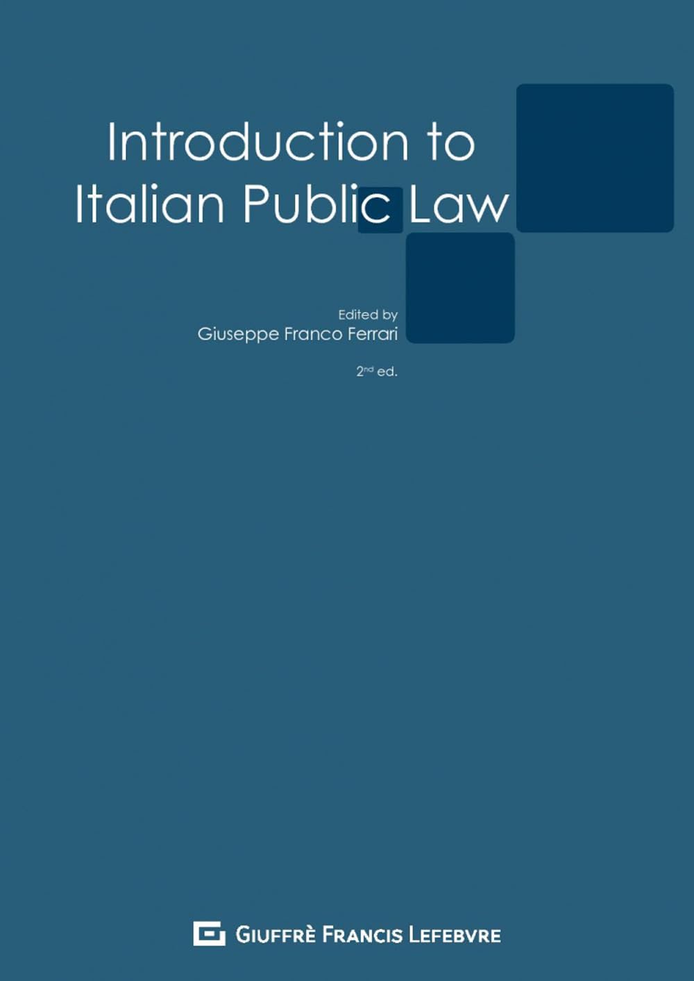 Introduction to Italian public law book
