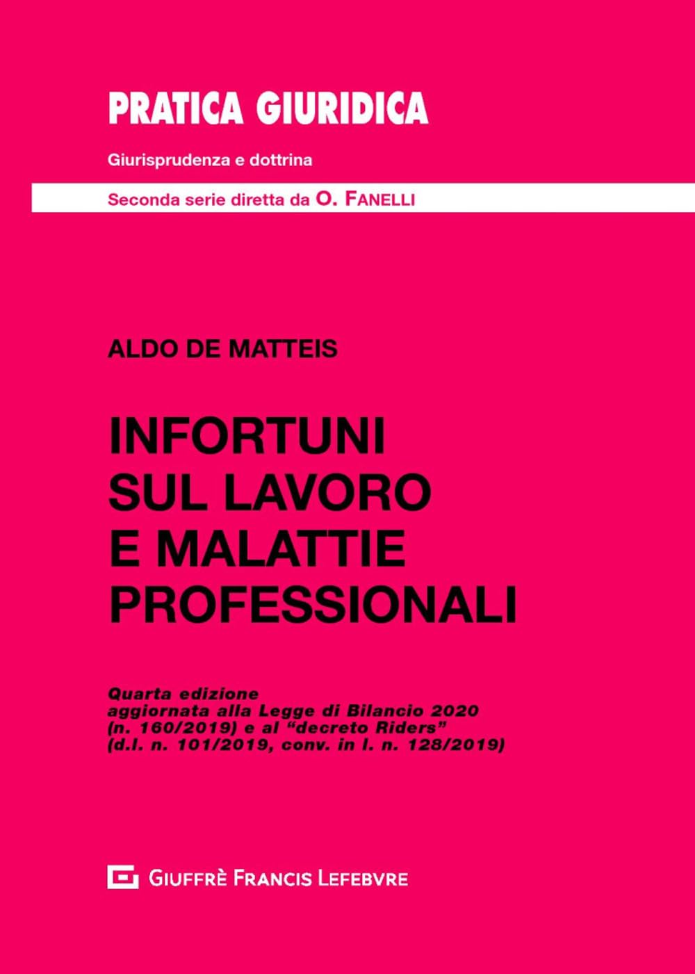 Infortuni sul lavoro e malattie professionali book