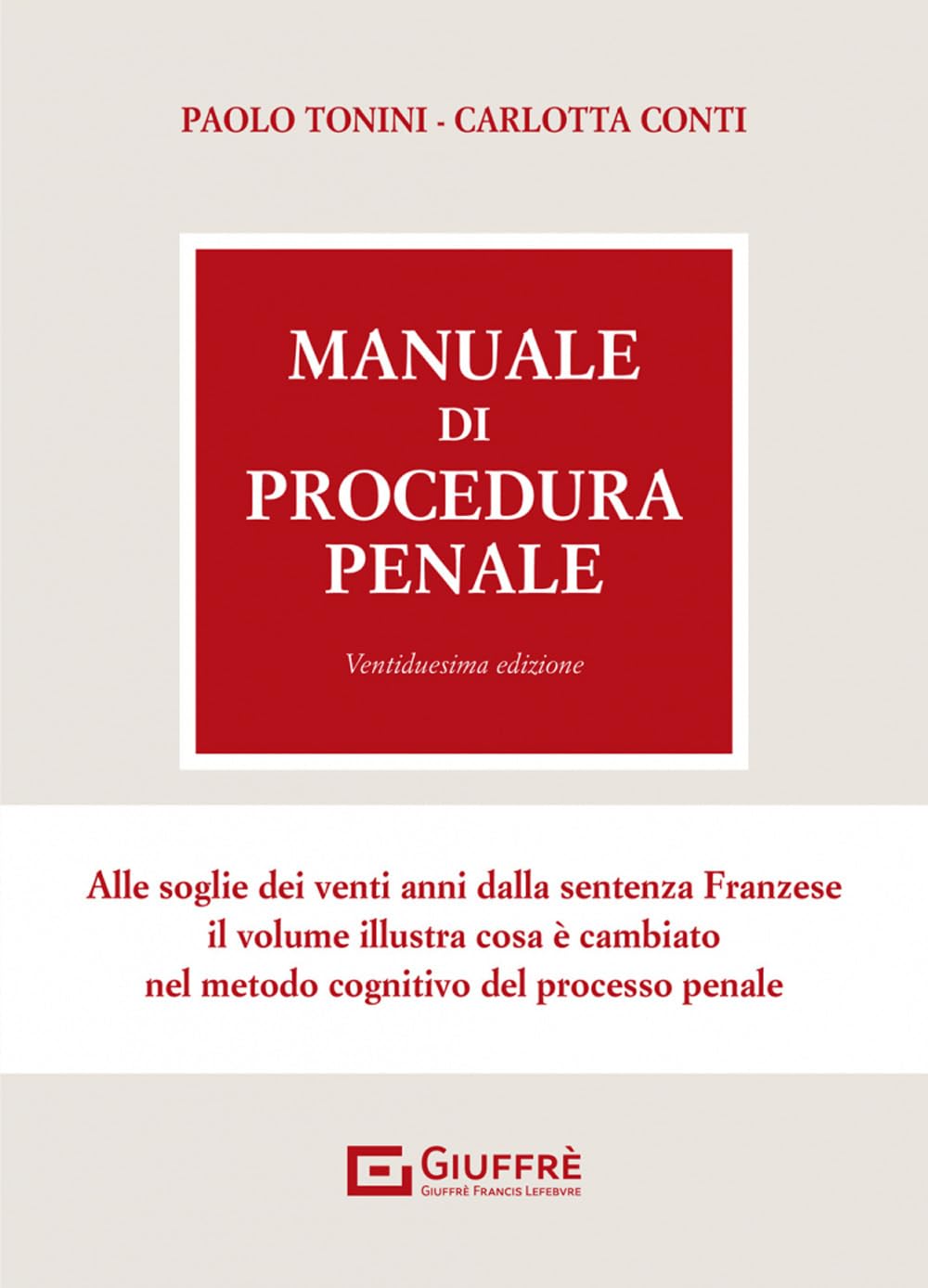 Manuale di procedura penale Law