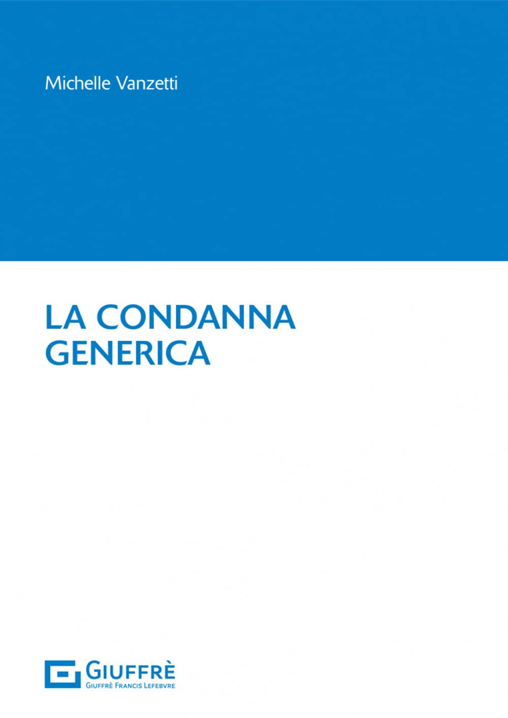 La condanna generica book