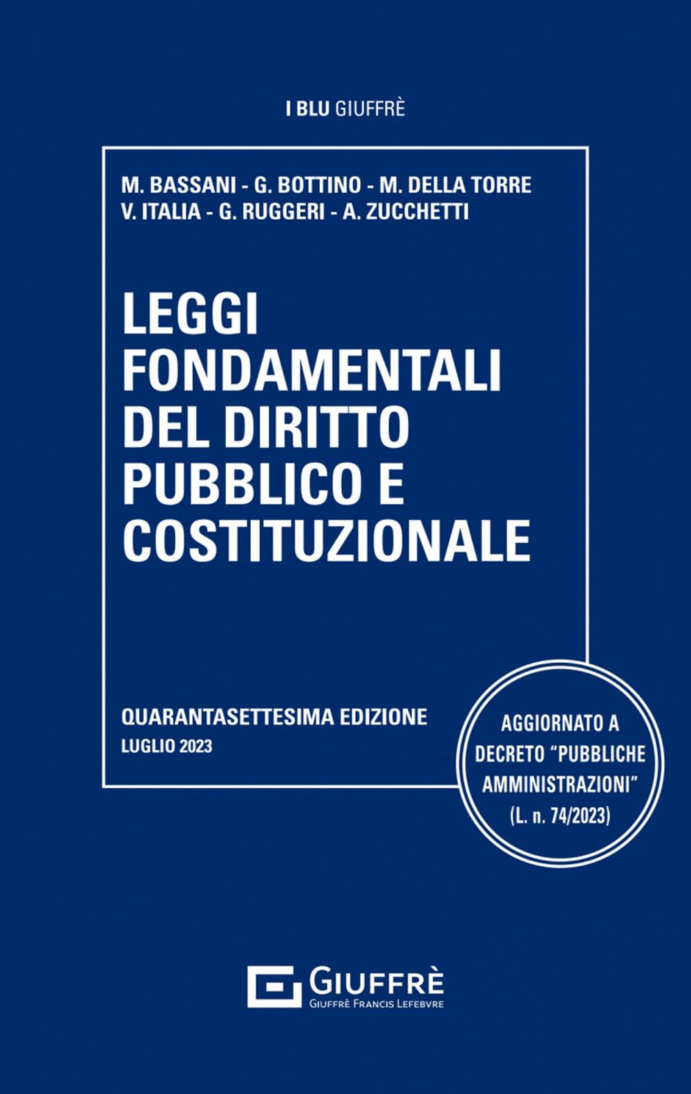 Leggi fondamentali del diritto pubblico e costituzionale book