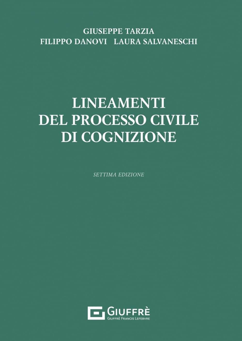 Lineamenti del processo civile di cognizione Law