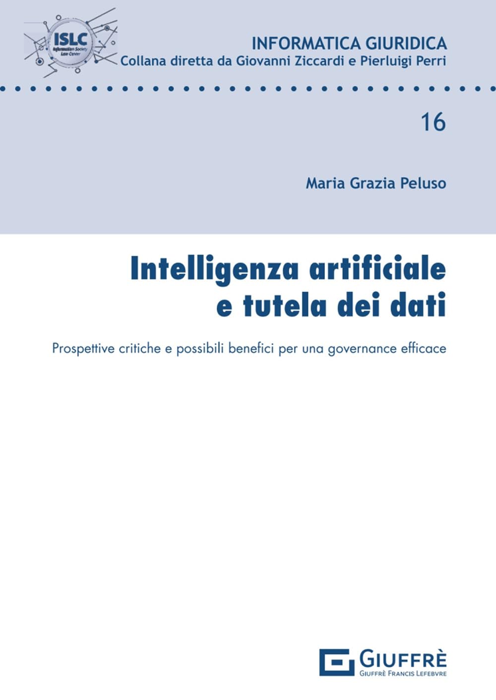 Intelligenza artificiale e tutela dei dati book