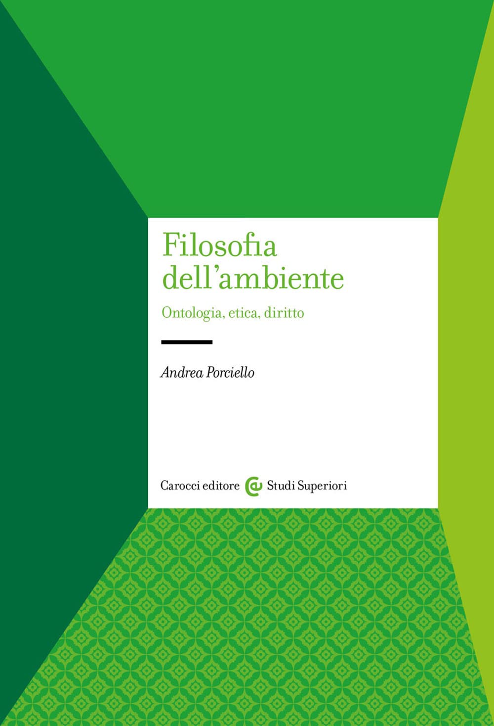 Filosofia dell'ambiente. Ontologia, etica, diritto (Studi superiori) Law