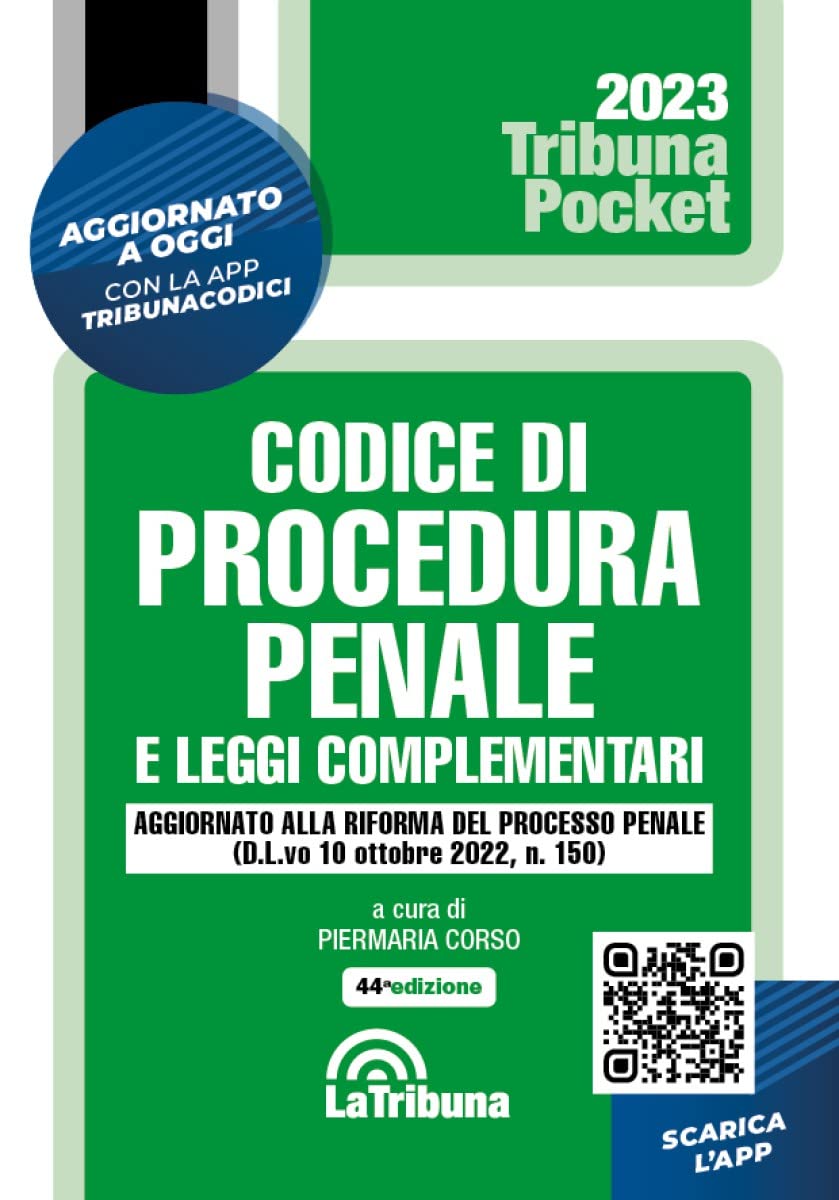 Codice di procedura penale e leggi complementari. Con App Tribunacodici (Tribuna pocket) Law