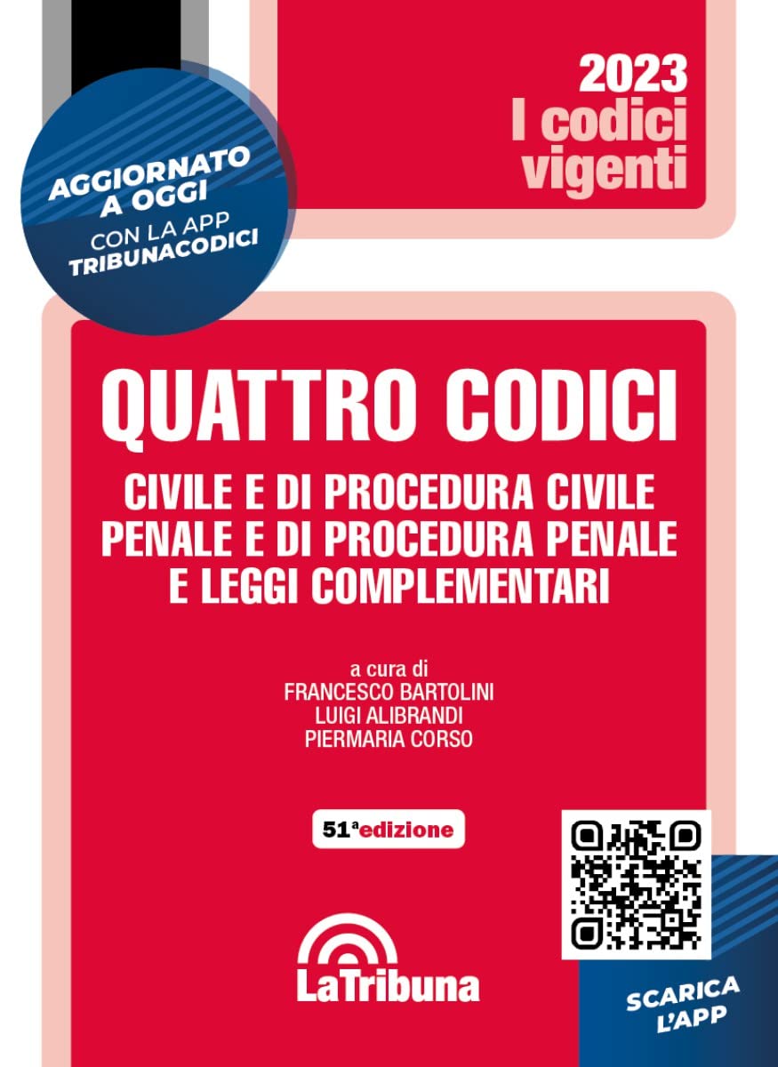 Quattro codici. Civile e di procedura civile, penale e di procedura penale e leggi complementari book