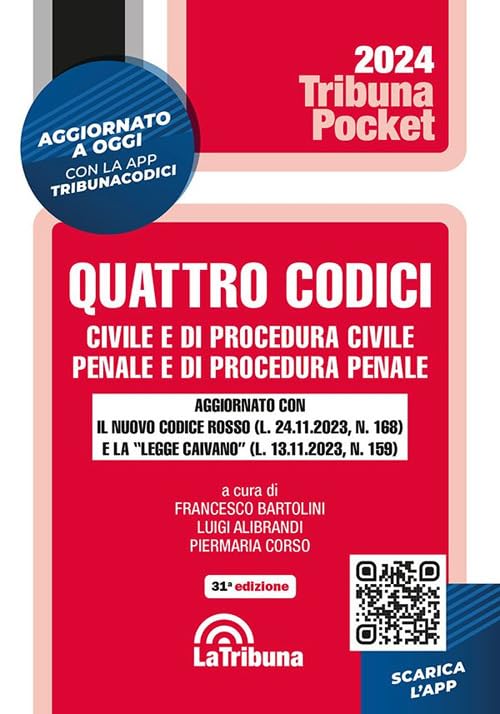 Quattro codici. Civile e di procedura civile, penale e di procedura penale. Con App Tribunacodici book