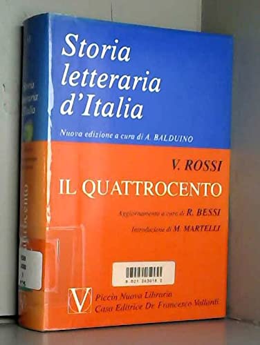 Storia letteraria d'Italia. Il Quattrocento (Vol. 6) Contemporary literature