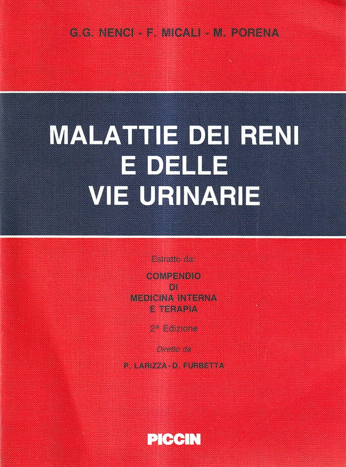 Malattie dei reni e delle vie urinarie (Compend. di medic. interna e terap. estr.) Medicine