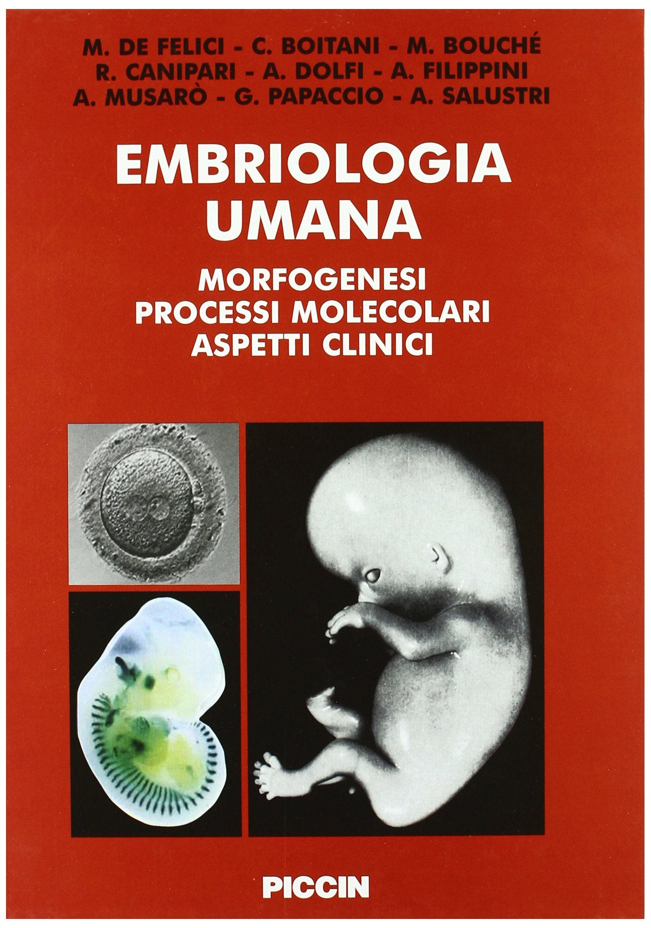 Embriologia umana. Morfogenesi, processi molecolari, aspetti clinici book