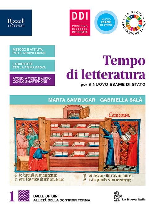 Tempo di letteratura per il nuovo esame di Stato. Con Laboratorio di metodo per il terzo e quarto anno, Testi e linguaggi tecnico-scientifici, INVALSI ... origini all'età della controriforma (Vol. 1) book